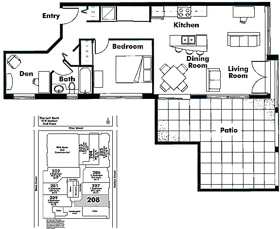 Floor plan 208