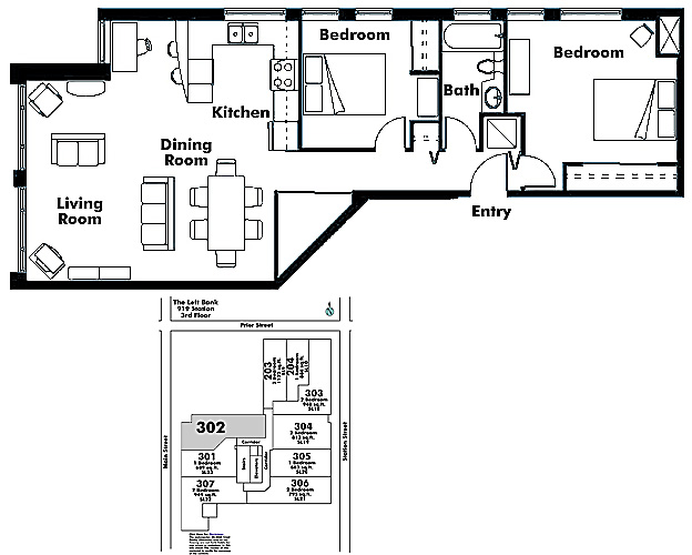 Floor plan 302