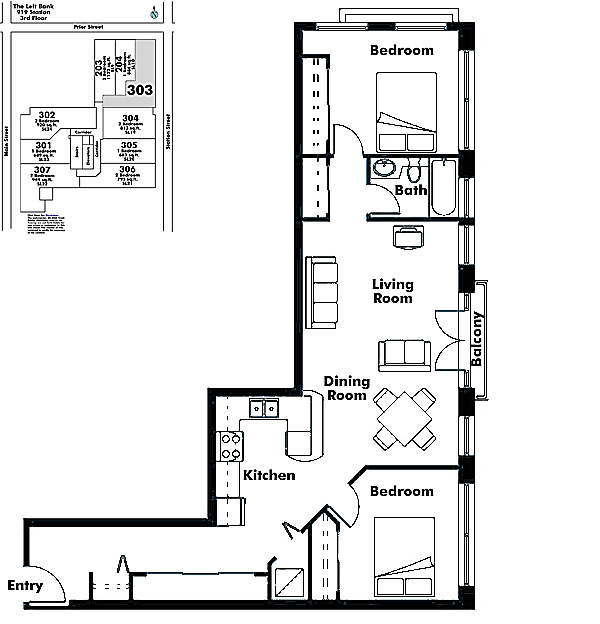 Floor plan 303