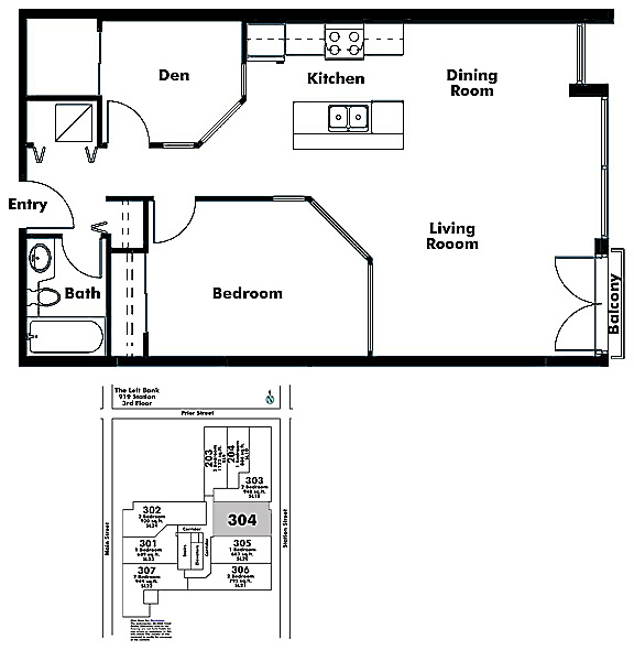 Floor plan 304