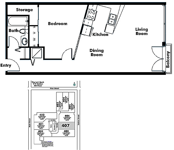 Floor plan 407