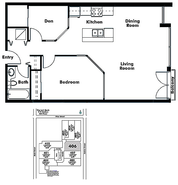 Floor plan 406