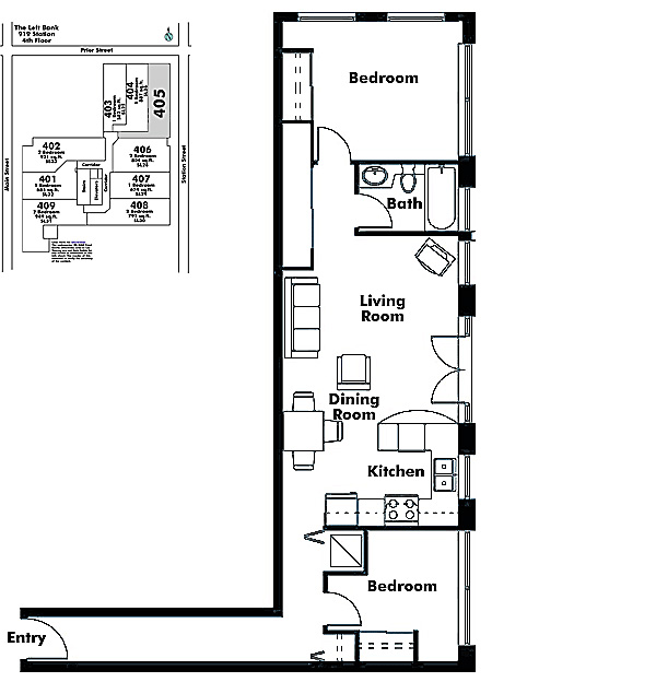 Floor plan 405