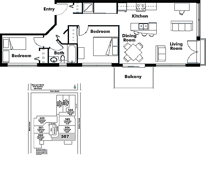 Floor plan 507