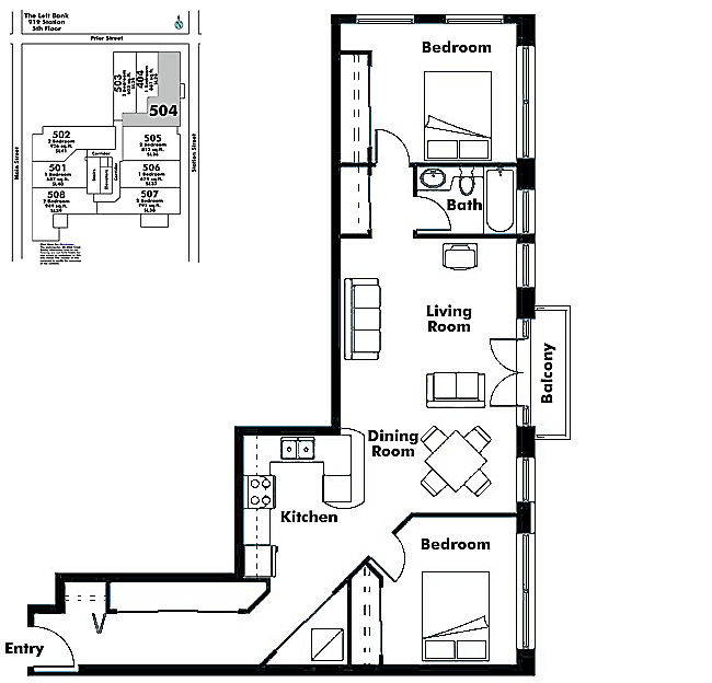 Floor plan 504