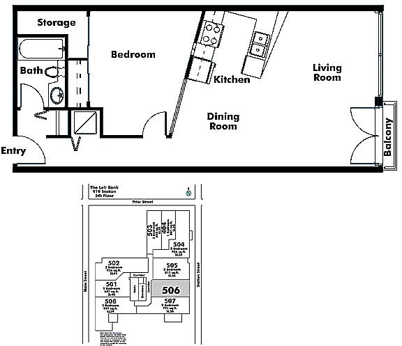 Floor plan 506