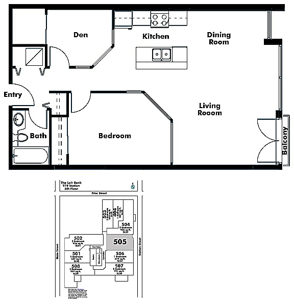 Floor plan 505
