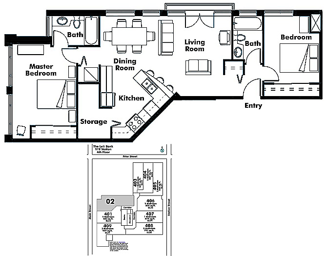Floor plan 602