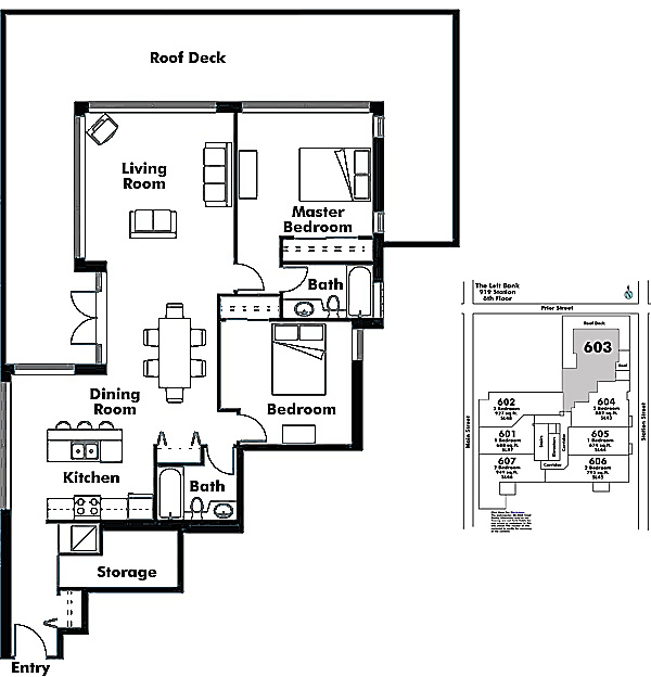 Floor plan 603