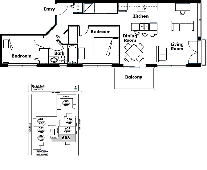 Floor plan 606
