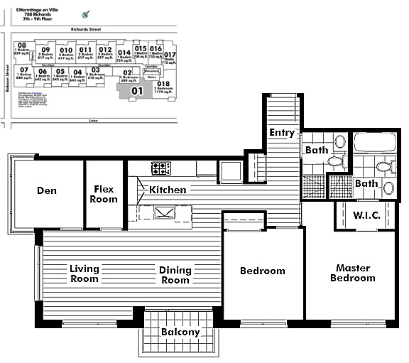 Floor plan 701