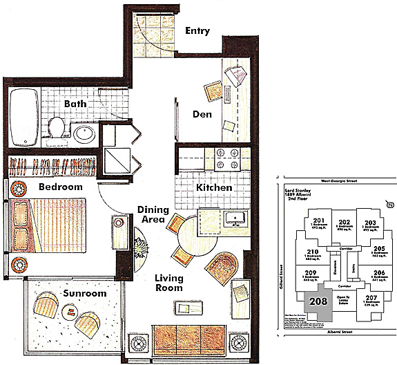 Floor plan 208