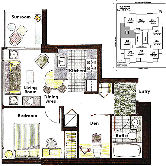 Floor plan 611