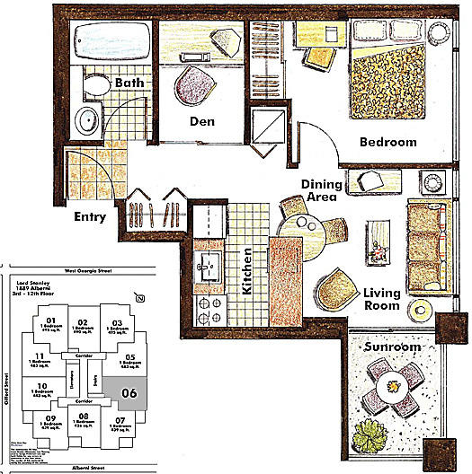 Floor plan 606