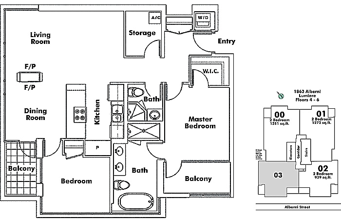 Floor plan 603
