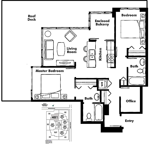 Floor plan 401