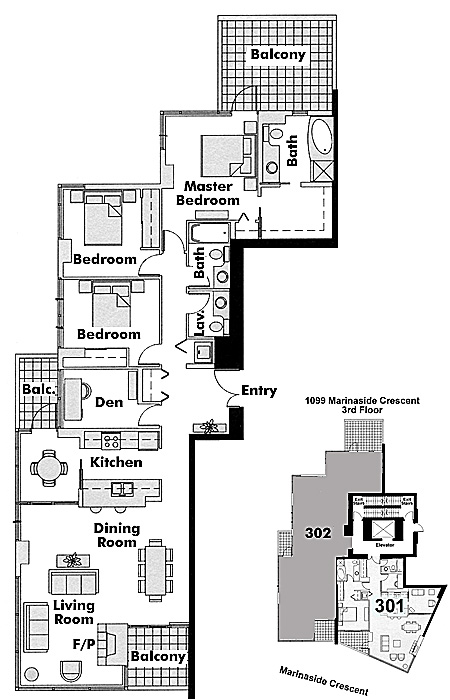 Floor plan 302