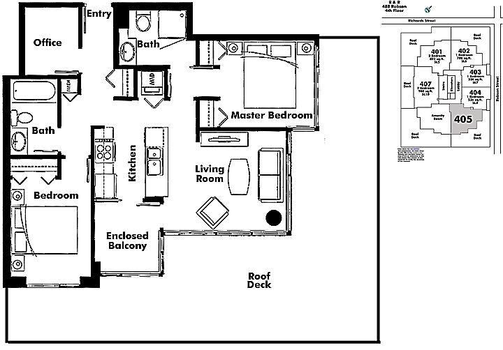 Floor plan 405