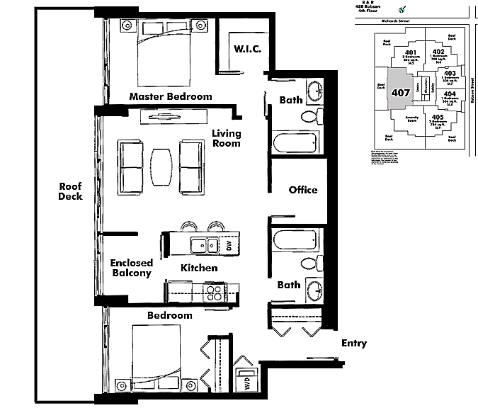 Floor plan 407