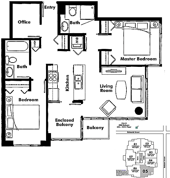 Floor plan 605