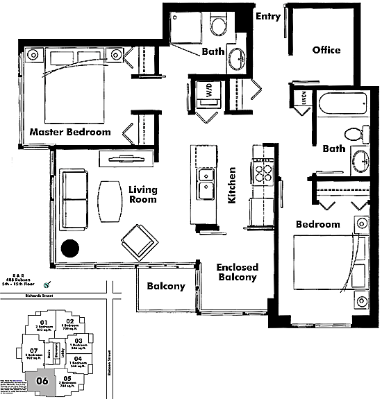 Floor plan 606