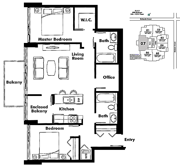Floor plan 1307