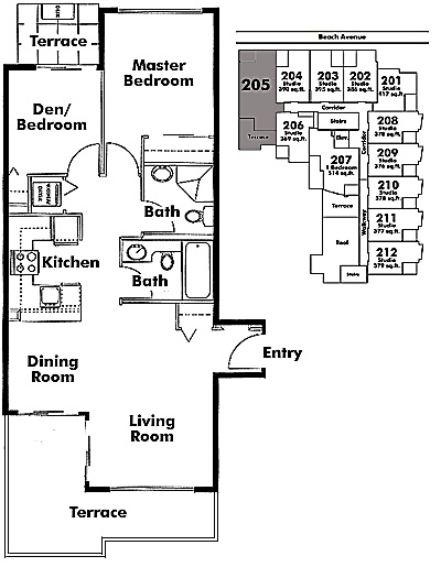 Floor plan 205