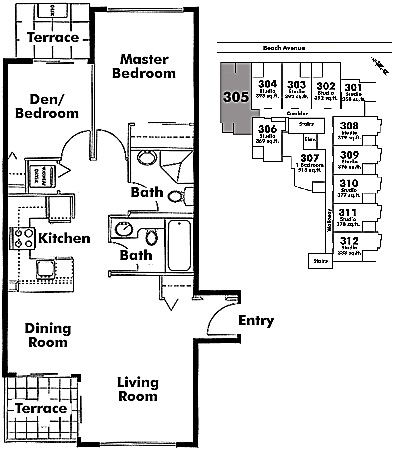 Floor plan 305