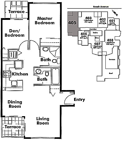 Floor plan 405