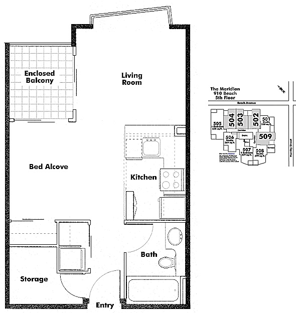 Floor plan 502