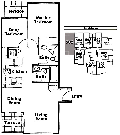 Floor plan 505