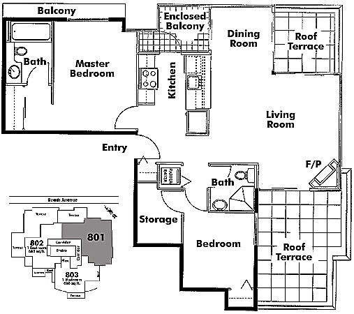 Floor plan 801