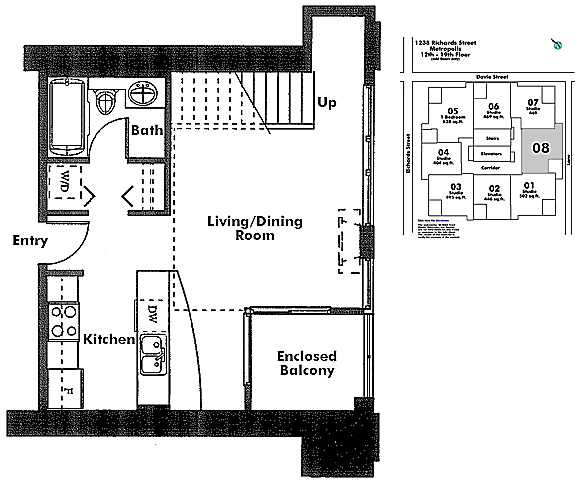 Floor plan 608