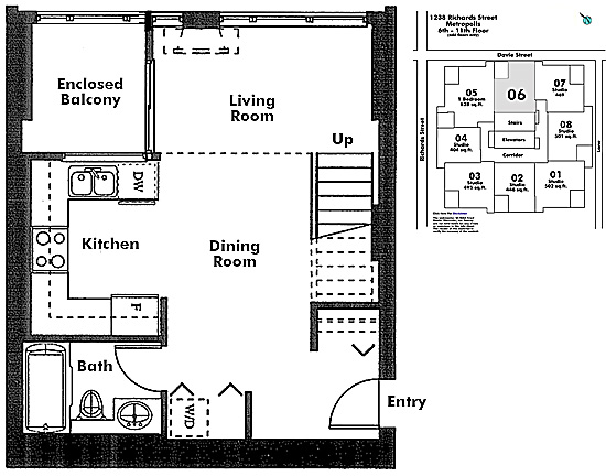 Floor plan 606
