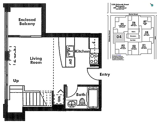 Floor plan 604