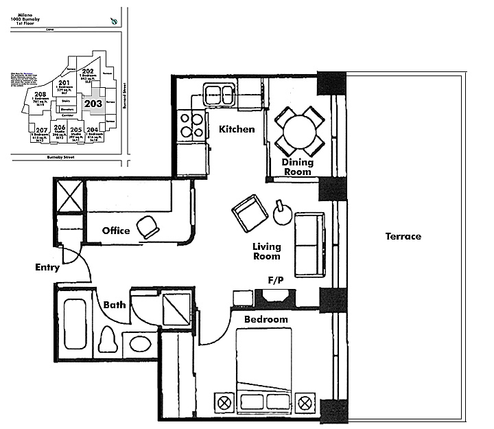 Floor plan 203