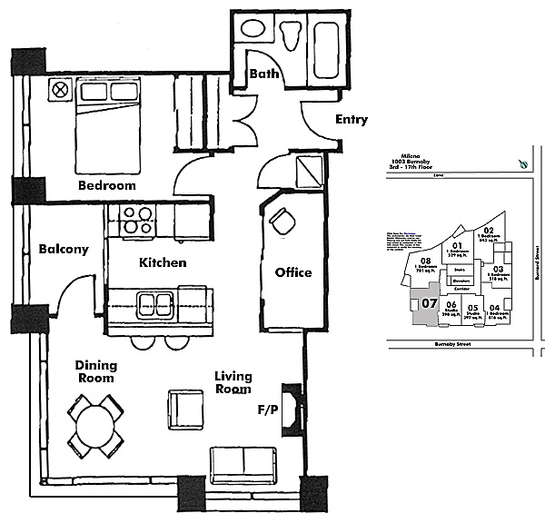 Floor plan 607