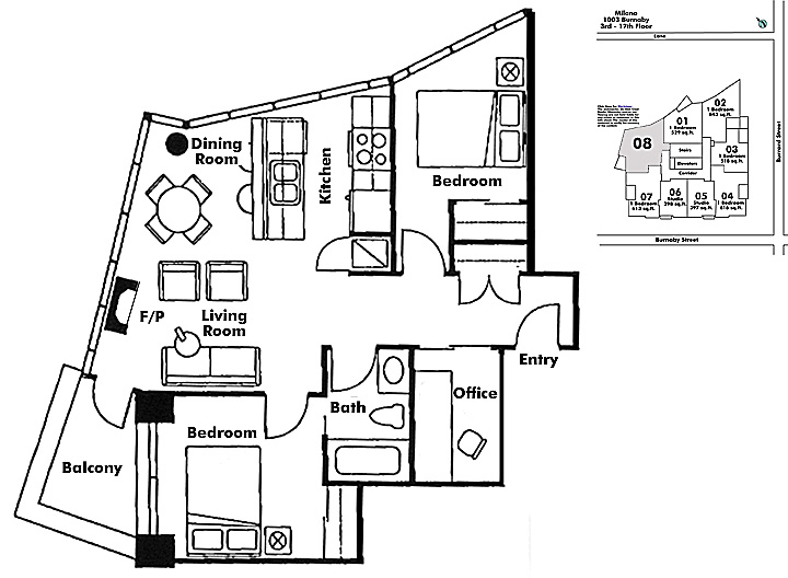 Floor plan 608