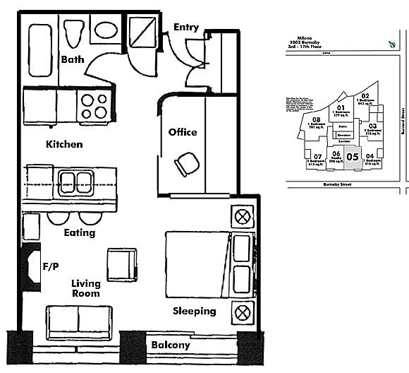 Floor plan 605