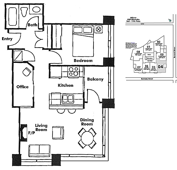 Floor plan 604