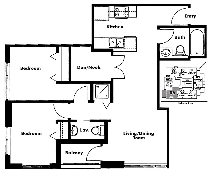 Floor plan 406
