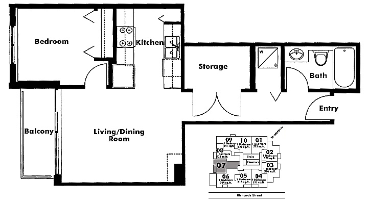 Floor plan 607