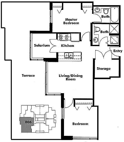 Floor plan 806