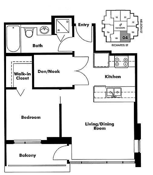 Floor plan 604