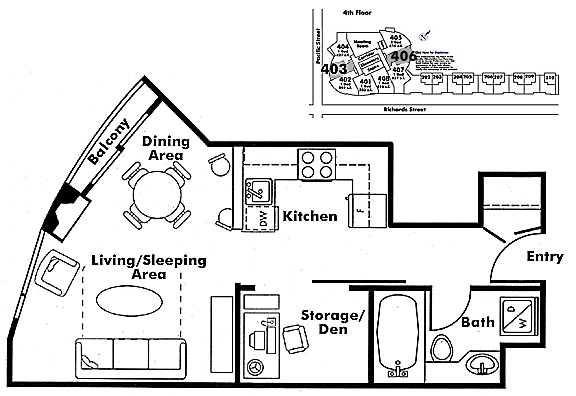 Floor plan 406