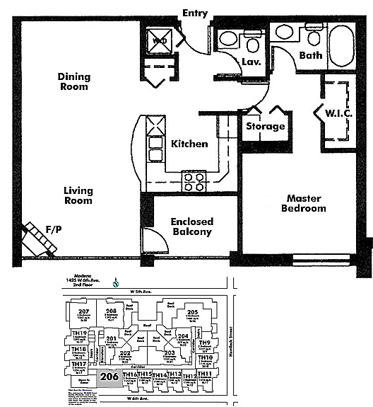 Floor plan 206