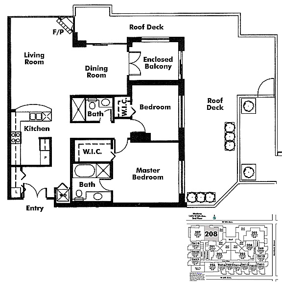 Floor plan 208
