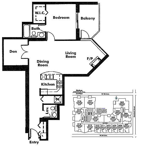 Floor plan 401