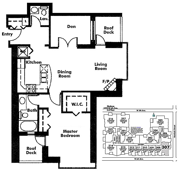 Floor plan 307