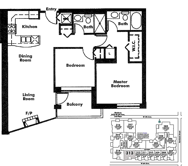 Floor plan 313